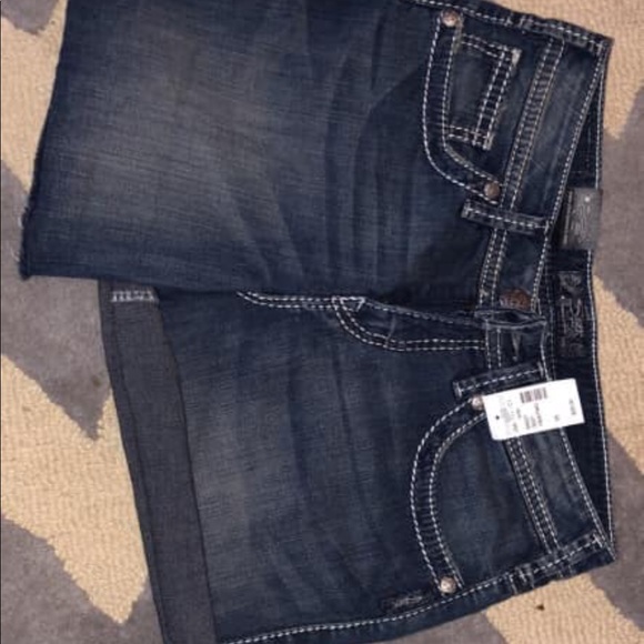 Silver NWT high rise jean shorts - Picture 1 of 3